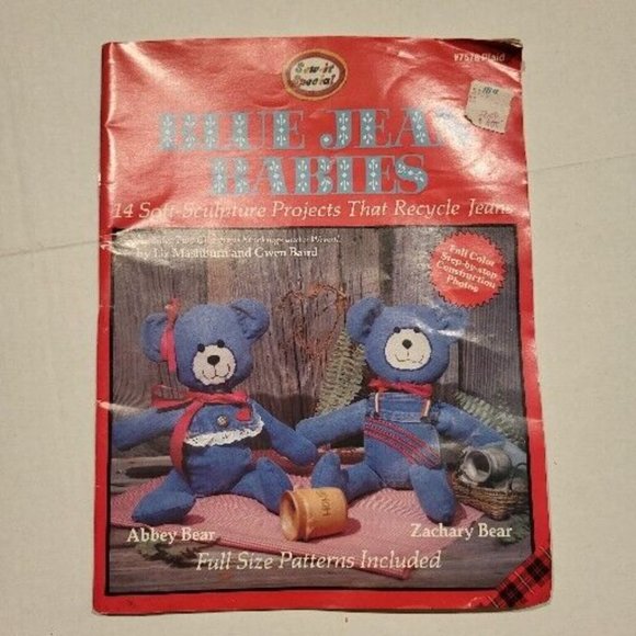 Vintage SEW IT SPECIAL #7578 Blue Jean Babies Crafting Book Includes Patterns - Picture 6 of 6